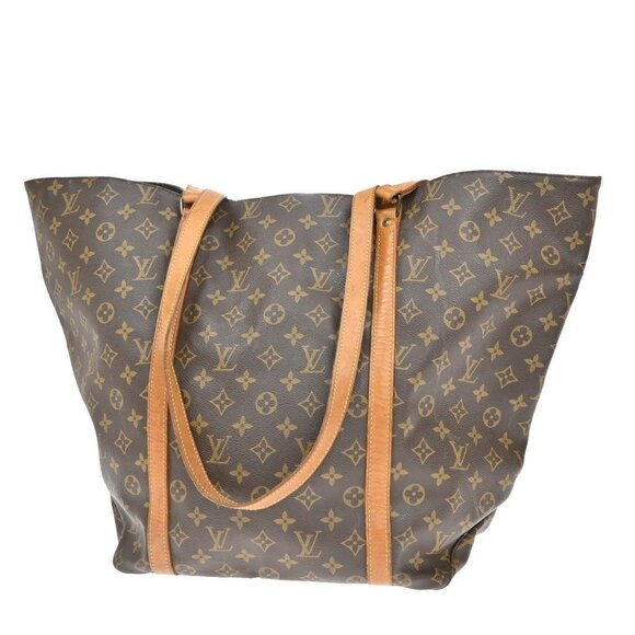 LOUIS VUITTON Sac Shopping GM Shoulder Tote Bag Monogram Leather - Picture 1 of 16